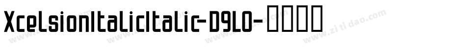 XcelsionItalicItalic-D9L0字体转换