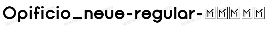 Opificio_neue-regular字体转换