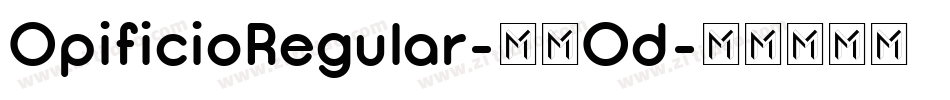 OpificioRegular-05Od字体转换