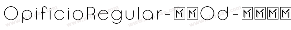 OpificioRegular-05Od字体转换