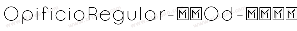 OpificioRegular-05Od字体转换