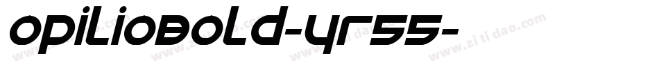 OpilioBold-yR55字体转换