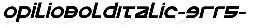 OpilioBoldItalic-9Rr5字体转换