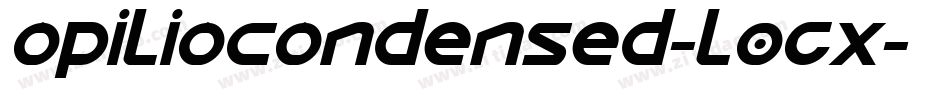 OpilioCondensed-l0GX字体转换