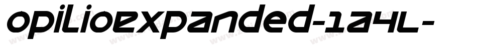 OpilioExpanded-1A4L字体转换