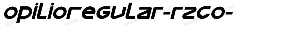 OpilioRegular-rZGO字体转换