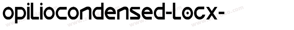 OpilioCondensed-l0GX字体转换
