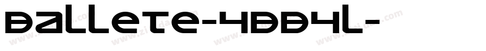Ballete-4BB4l字体转换