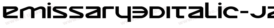 Emissary3DItalic-jz4l字体转换