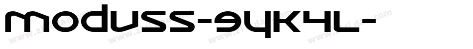 Moduss-9YK4L字体转换