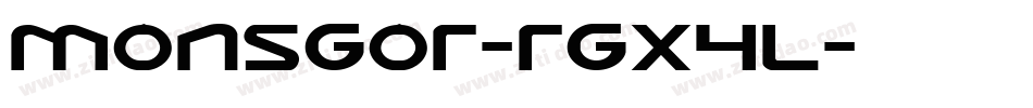 Monsgor-rgx4L字体转换 Monsgor-rgx4L字体转换