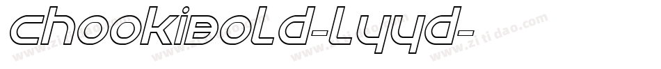 ChookiBold-lyYd字体转换