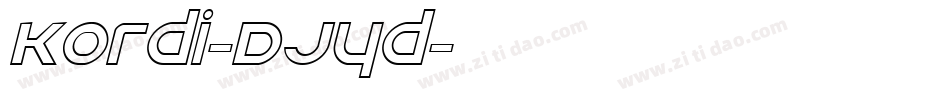 Kordi-DjYd字体转换