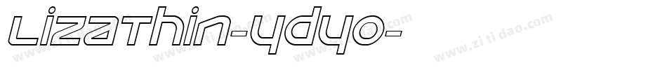 LizaThin-YdYo字体转换