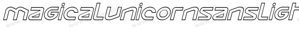Magicalunicornsanslight-23Yd字体转换