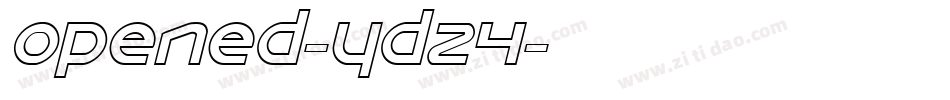 Opened-Yd24字体转换