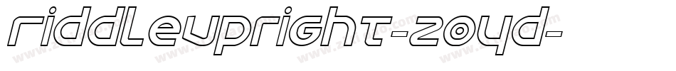 RiddleUpright-20yd字体转换 RiddleUpright-20yd字体转换