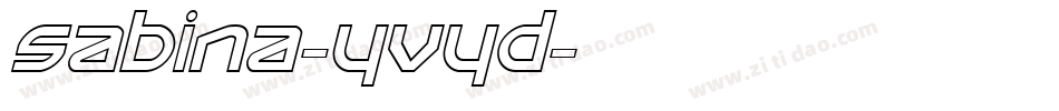 Sabina-yvYd字体转换