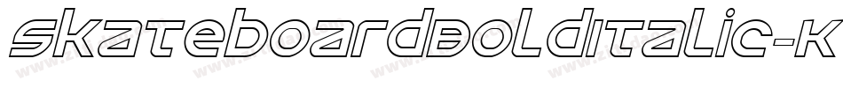 SkateboardBoldItalic-K77YD字体转换