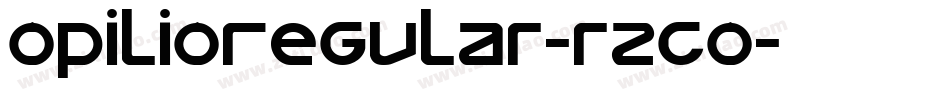 OpilioRegular-rZGO字体转换