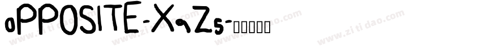 Opposite-x9z5字体转换