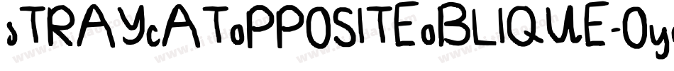 StrayCatOppositeOblique-oYOB字体转换