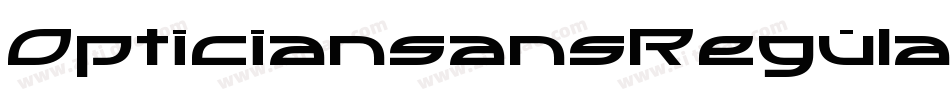 OpticiansansRegular-0pnR字体转换