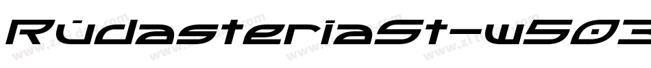 RudasteriaSt-w503字体转换
