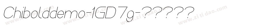 Chibolddemo-1GD7g字体转换