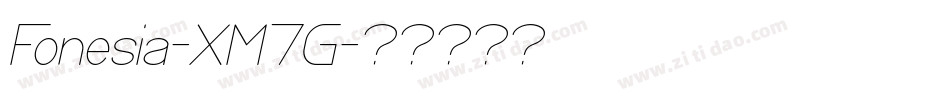 Fonesia-XM7G字体转换