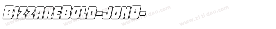 BizzareBold-j0nO字体转换