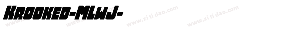 Krooked-MLwJ字体转换
