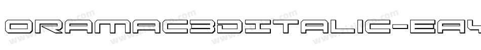Oramac3DItalic-eAYp字体转换