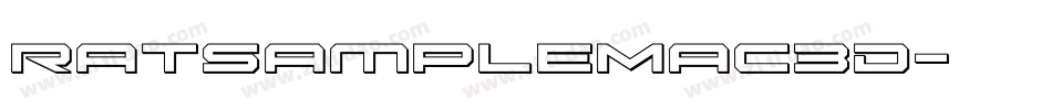 RatsampleMac3D字体转换