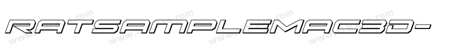 RatsampleMac3D字体转换