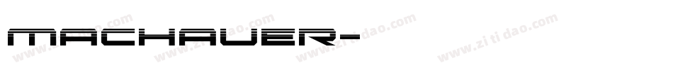 machauer字体转换