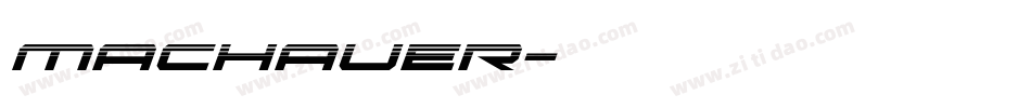 machauer字体转换