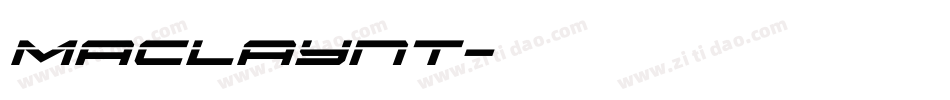 Maclaynt字体转换