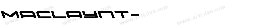 Maclaynt字体转换