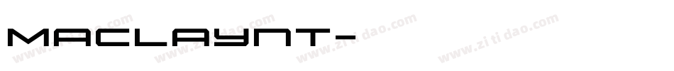Maclaynt字体转换