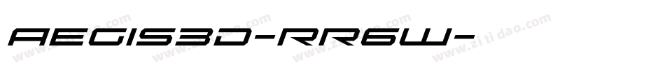 Aegis3D-RR6W字体转换