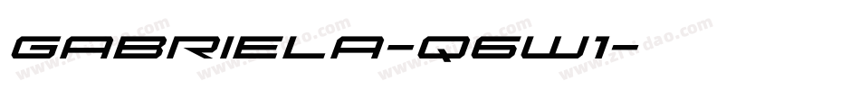 Gabriela-q6w1字体转换