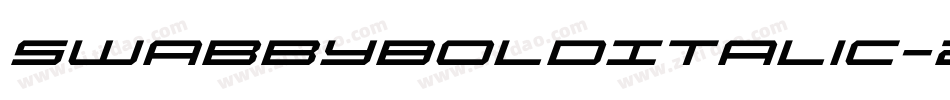 SwabbyBoldItalic-2g6W字体转换 SwabbyBoldItalic-2g6W字体转换