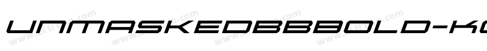 UnmaskedbbBold-KO6W字体转换