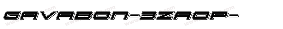 Gavabon-3zaOp字体转换