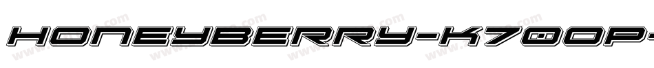 Honeyberry-K70Op字体转换