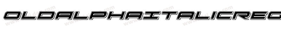 OldAlphaItalicRegular-g9oP字体转换