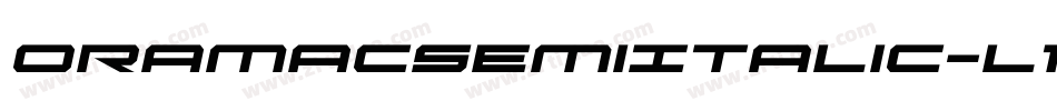 OramacSemiItalic-l17w字体转换