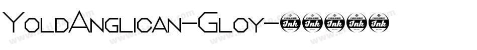 YoldAnglican-Gloy字体转换