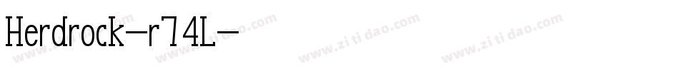 Herdrock-r74L字体转换